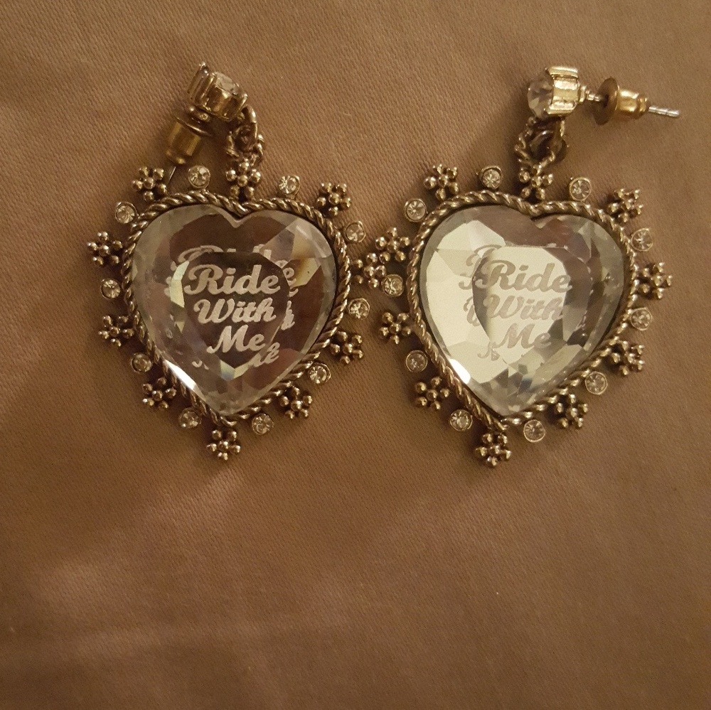 Betsey Johnson Ride with me earrings
